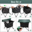 Table d'appoint de camping portable, table de plage pliante ultralégère en aluminium | Léger et portatif, hamac de rangement sous la table, sac de transport inclus pour le camping, la plage, les pique-niques, le bateau et les voyages