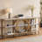 66"  Long Console Table,Narrow 3-Tier Entryway Table Sofa Table,Accent Industrial Hallway Table-430509992-430509994