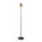 Metric Floor Lamp in Black and Antique Brass