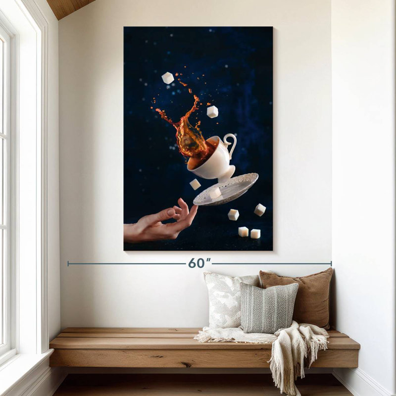 Yarlin Sweet Coffee Splash, 51" H x 34" W