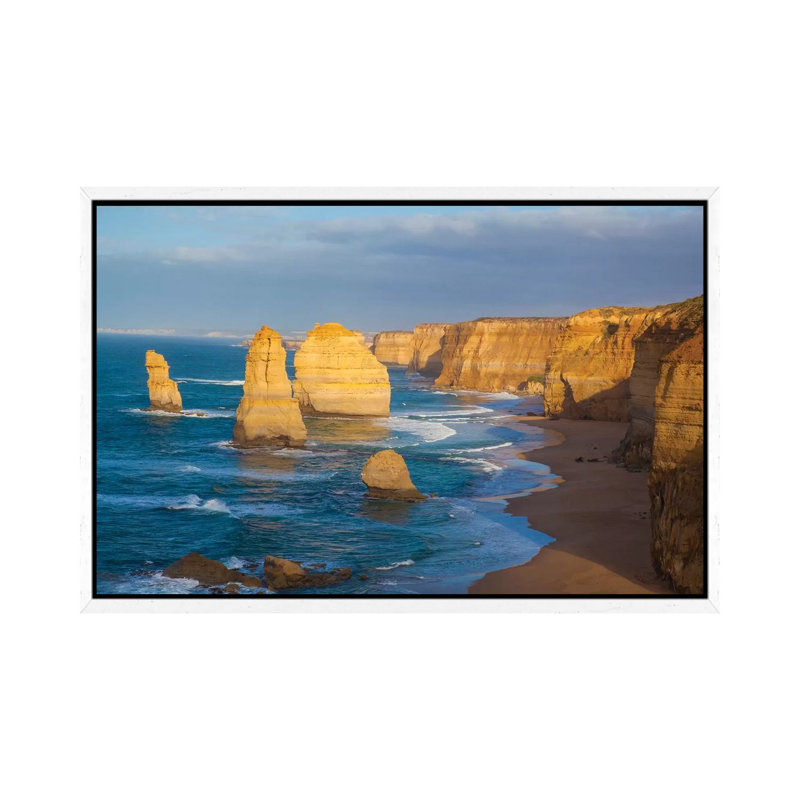 Twelve Apostles, Port Campbell National Park Along The Great Ocean Road In Victoria, Australia. by Michele Niles - Print on Canvas