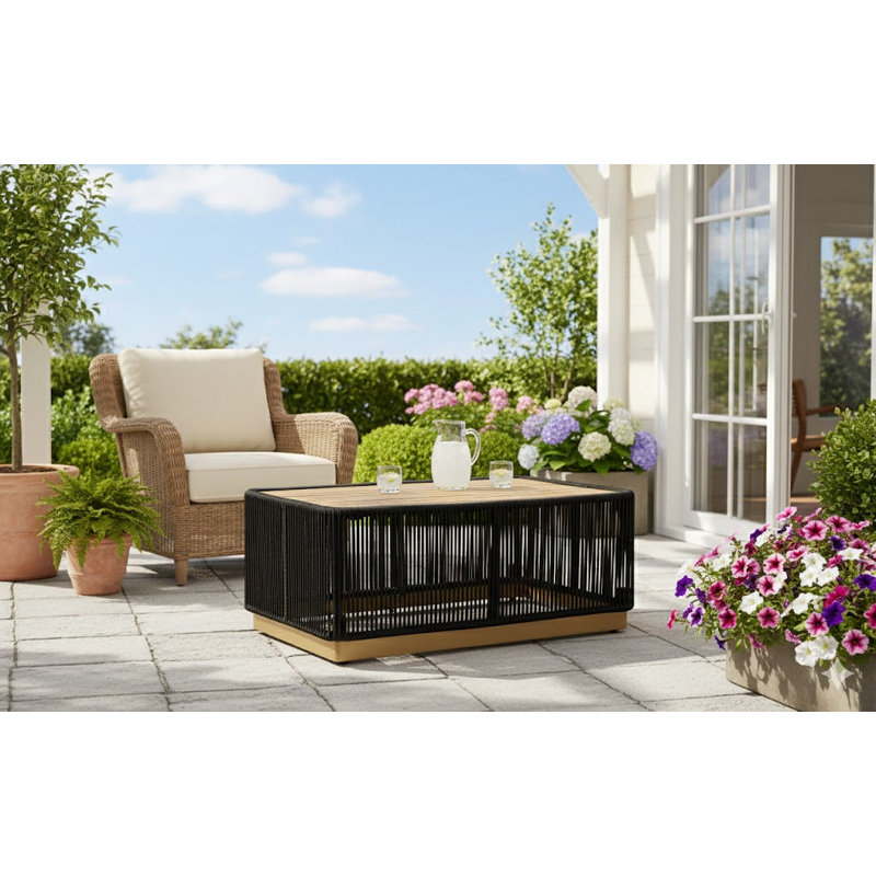 Table basse Alpine, Noir