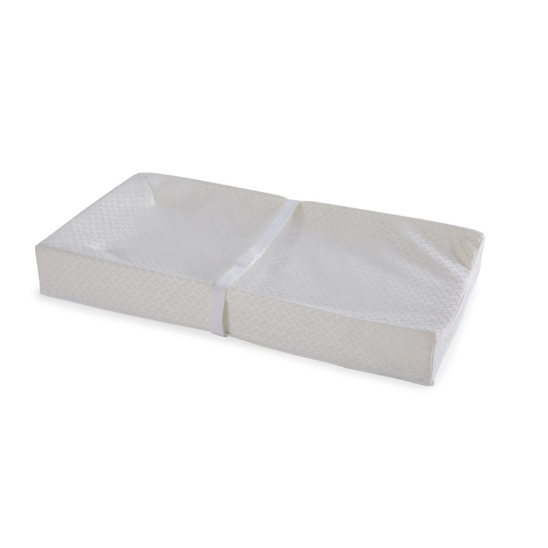 Sealy White Cotton Comfort 3-Sided Contoured Baby Changing Pad