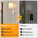 Rechargeable Remote-Control Wall Sconces (2-Pack) — 3-Color Temp + RGB, Wireless, ETL-Certified, Timer, 