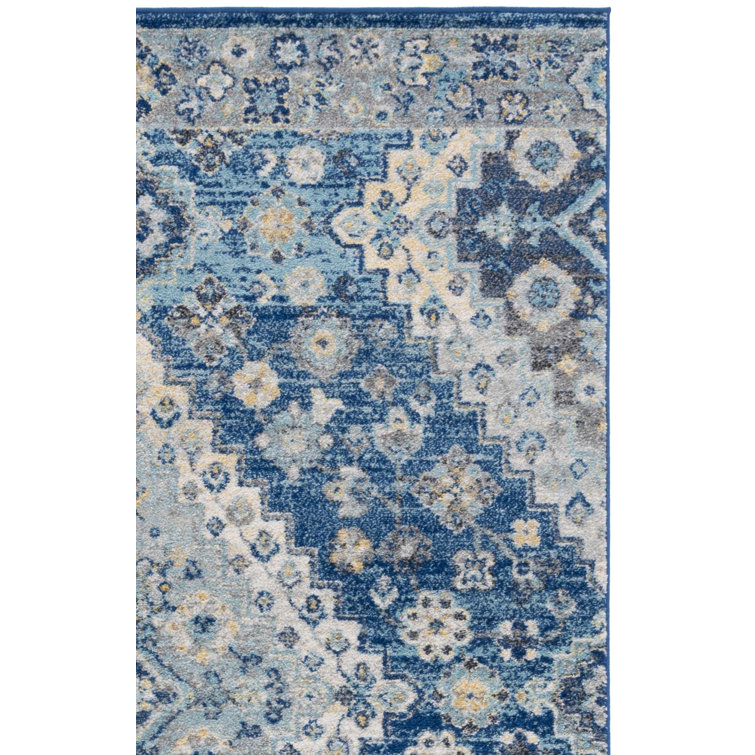 Christa Oriental Navy Area Rug