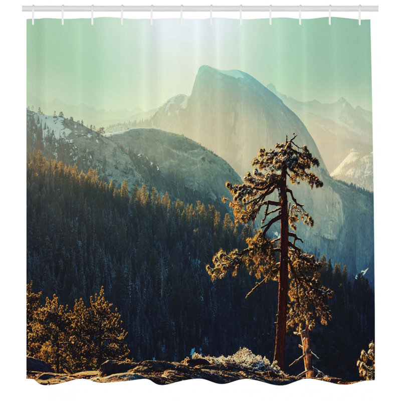 Ensemble de rideau de douche et crochets Yosemite, H 70 po x l 69 po