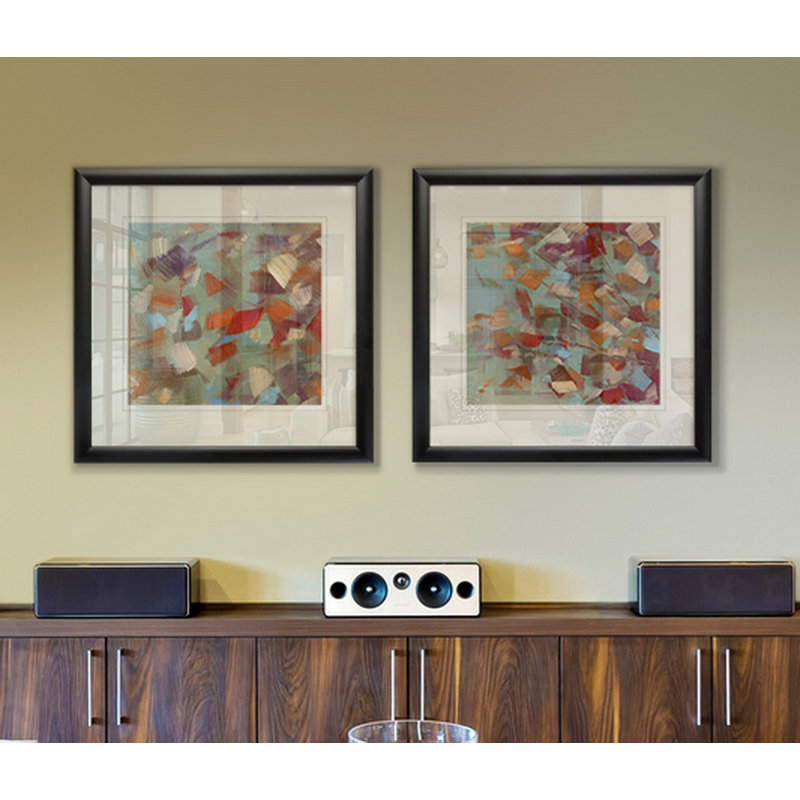 Confetti Party - ensemble de 2 reproductions de cadres photo, Cadre noir