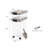 IRIS 35 Lbs. WeatherPro Airtight Stackable Pet Food Storage Container Combo with Scoop & Treat Box-588354593
