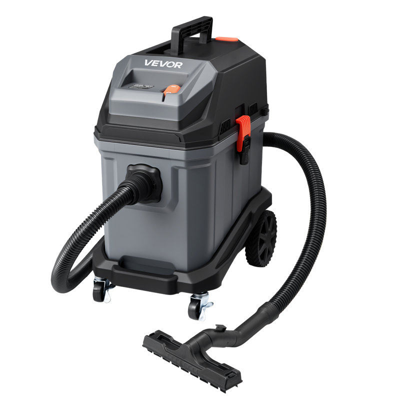 Commercial Shop Vac, 11 Gallon Wet Dry Shop Vacuum, 5.5 Peak HP Portable with One-Button Self-Cleaning, 1350W Input, 1.25in x 7ft Hose, 20ft Cord, Industrial-Grade for Jobsite, Workshop