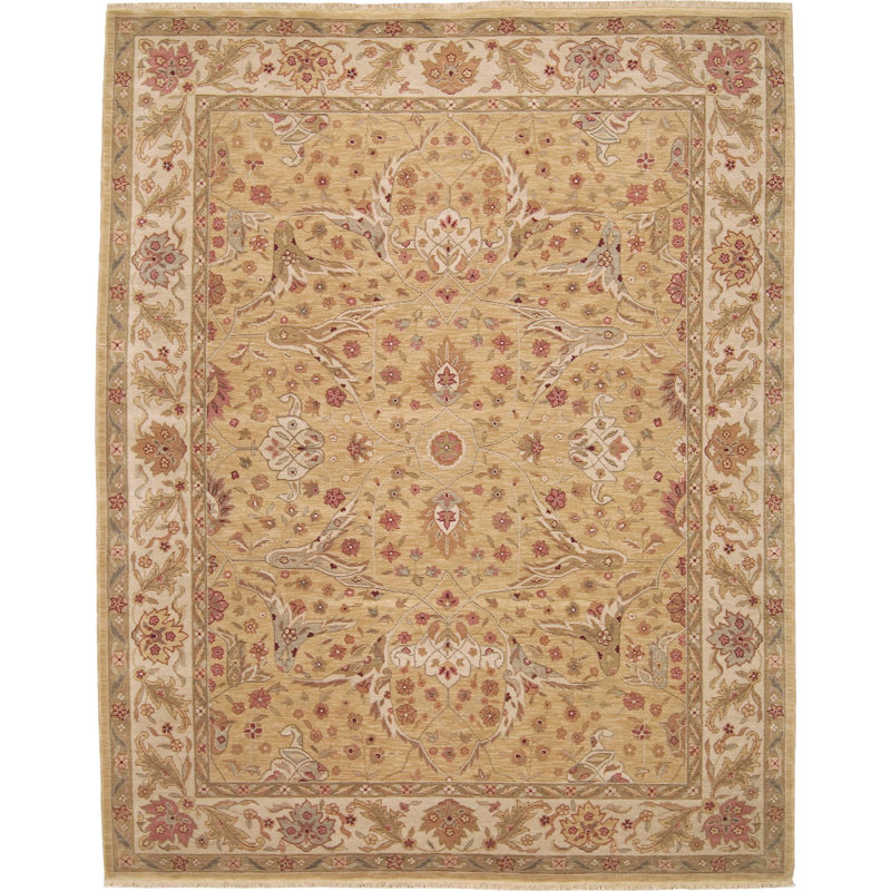 Garren Wool Floral Indoor Rug, Rectangle 7'9" x 9'9"