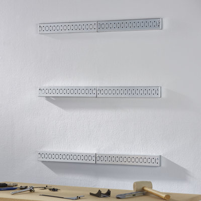 Metal Pegboard Strip Garage Rail Organizer Kit