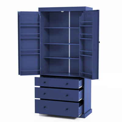 Armoire de rangement 77 pouces Farmhouse Kitchen