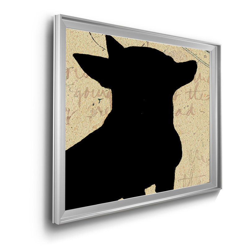 " Chihuahua Silhouette ", 18" H x 24" W x 1" D
