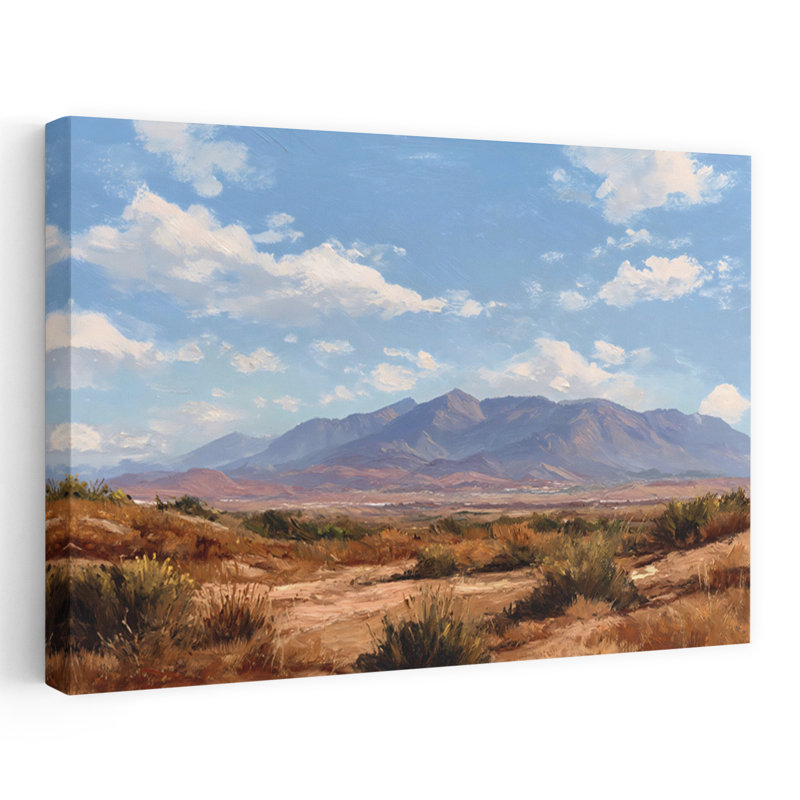 «Desert Landscape II Contemporary Landscape Nature», reproduction d'art murale, 32" H x 48" W