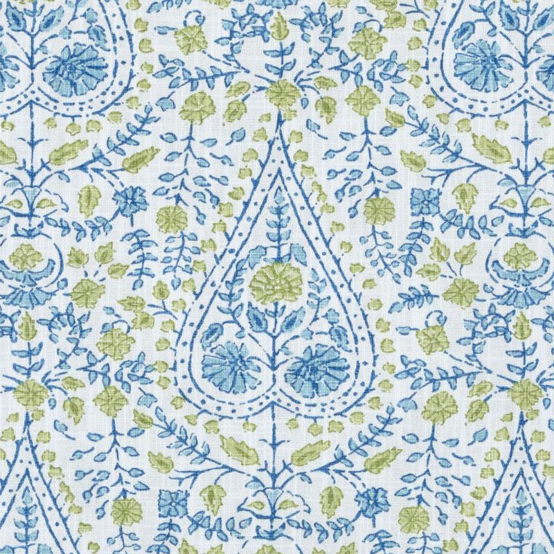 Exclusive Prints and Wovens 100% Cotton Fabric, Aqua/Green
