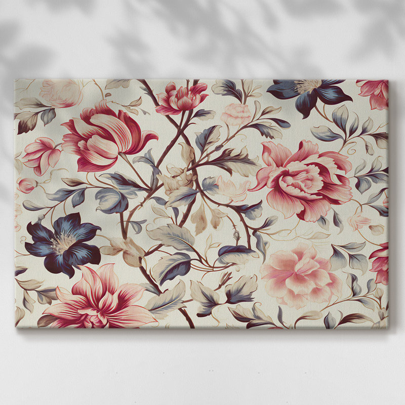 Motif floral rétro-XLI -Galerie, 18 x 27
