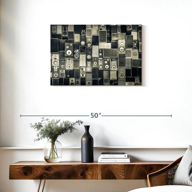 Abarca mosaïque de haut-parleurs, H 20 po x l 30 po