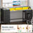 Computer Desk with Monitor Stand & Charging Station, Gaming Desk with LED Lights & Drawers-2116004837-2117043243