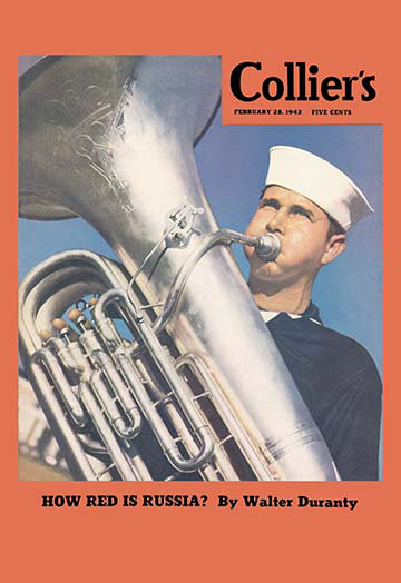 « tuba marine player » par colliers rétro, H 42 po x l 28 po x P 1,5 po