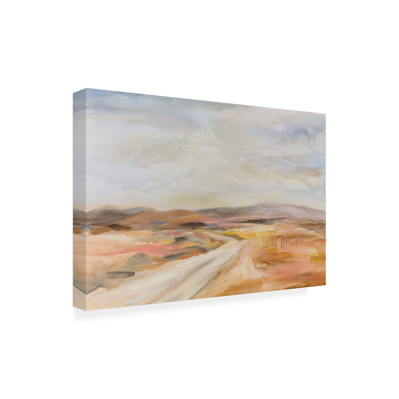 Art mural sur toile «Route du désert blanc» Bolella Silvia Vassileva, H 22 po x l 32 po