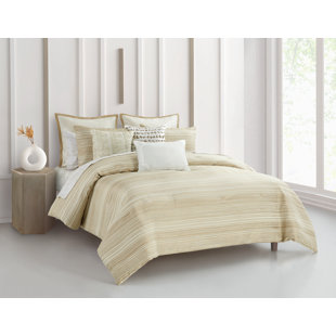 Golden Stripe Striped Comforter