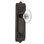 Egg & Dart Plate avec bouton de porte ovale en cristal cannelé