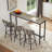 4 Pieces Dining Table Sets, with Fixed Table