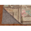 Tapis brun en laine Oushak All-Over