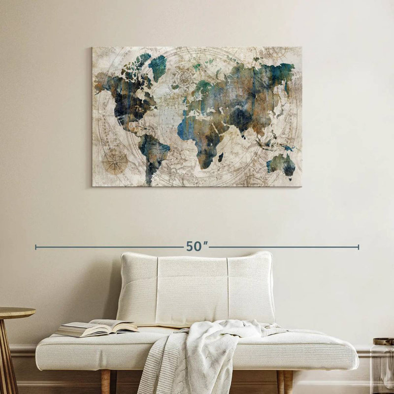 Aliaz Stained Celestial Map, 26" H x 39" W