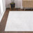 Simsbury Geometric Art Deco Fan Pattern High-Low White/Light Gray Rug-8678771
