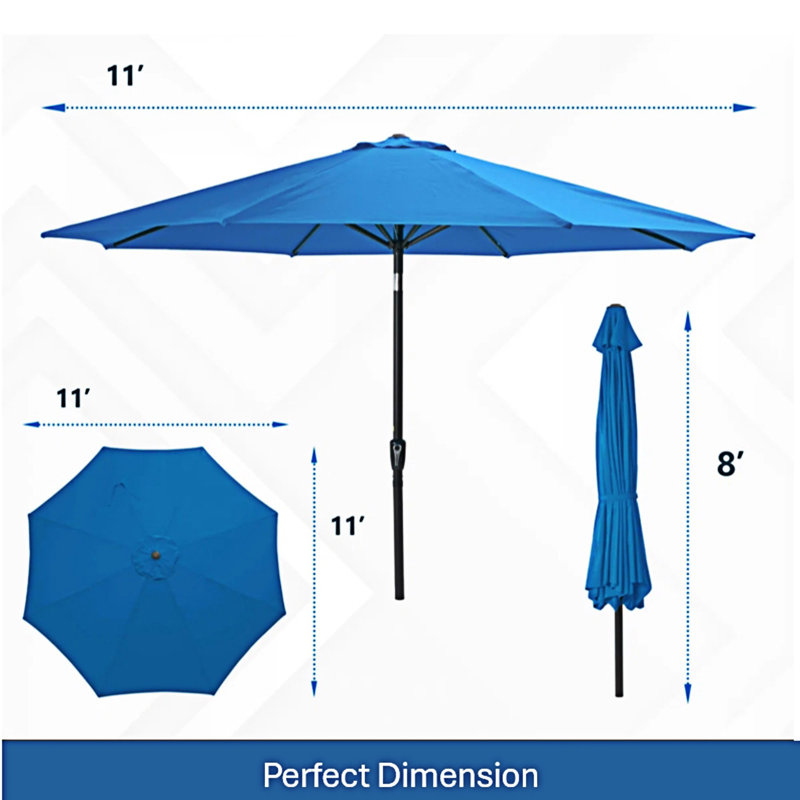 Parasol de marché Market, L 132,01 po x P 132,01 po