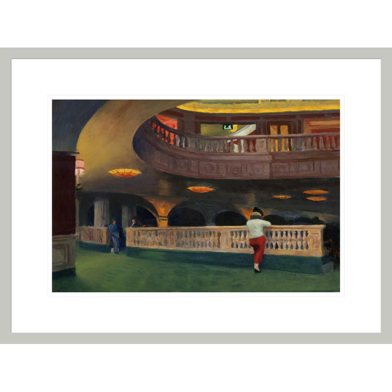 «The Sheridan Theatre» par Edward Hopper, impression giclée sur cadre, H 16,45 po x l 21,75 po
