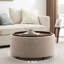 Repose-pieds pivotant avec rangement en bois et plateau en bois l 30,1 po Caysey-128500856