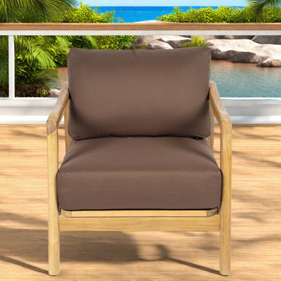 Chaises longues confort, dossier en corde de bois d'acacia, siège de terrasse moderne