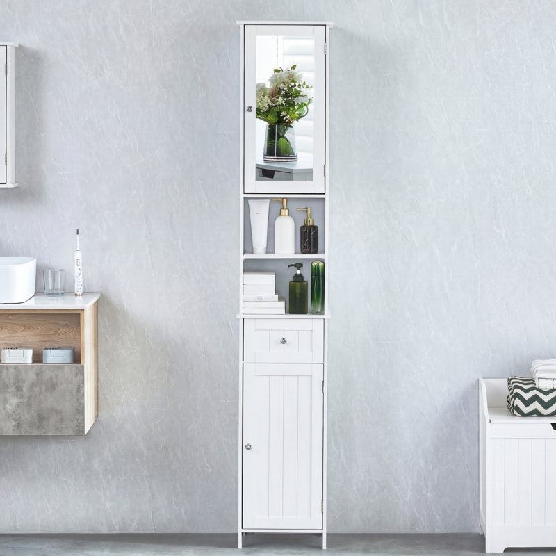 Milano Linen Cabinet, White