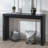Console Table with Ribbed Design,Wood Console Table