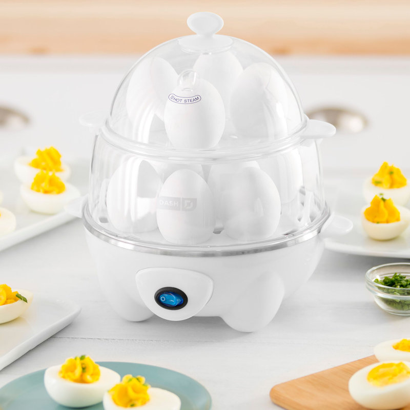 Dash Deluxe Egg Cooker, White
