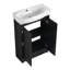 Meuble-lavabo autoportant de 23 po avec lavabo et support de rangement, portes à fermeture douce-204283475