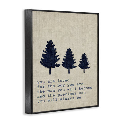 You Are Loved Son Trees Textual Art