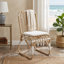 Ensemble de 2 chaises de salle à manger avec coussins en polyéthylène et en osier Christopher Knight Home l 17,75 po x P 21,75 po x H 34,5 po