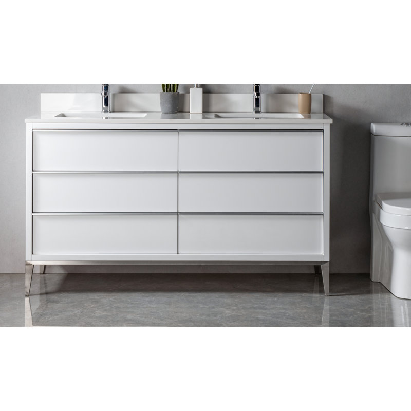 Ensemble de meuble-lavabo double 60 po Ely