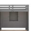 Lit simple superposé simple avec marches de rangement, garde-robe, ports USB et éclairage intégré-319897582