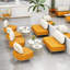 Banc rembourré en similicuir Light Luxury