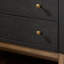 Fiona Bookcase-Black Raffia