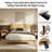 Mid-Century Modern 12 Inch Bamboo Wood Platform Bed with Wood Slat Support, No Box Spring Needed, Easy Assembly-395027727-376953078