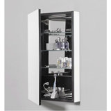 PL Series Recessed or Surface Mount Frameless 1 Door Medicine Cabinet with 3 Adjustable Shelves