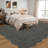 Farmhouse Scalloped Rug Washable Rug with Non Slip TRP Backing, Low Pile Non Shedding Rustic Carpet, Soft Thin Foldable Printed Mat for Living Room Bedroom-660204446-660204440