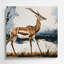 Faune, art mural gris Gerenuk-682722097