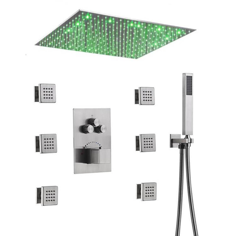 All-In-One Kit with Rough in-Valve, Brushed nickel