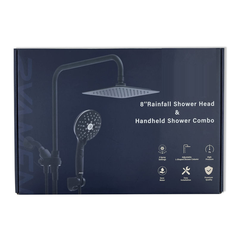 Rain Dual Shower Head 2.5 GPM GPM